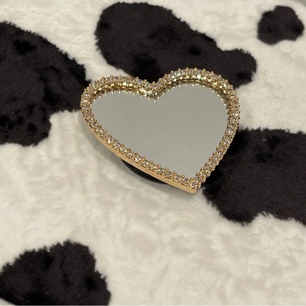 Aesthetic phone holder mini mirror